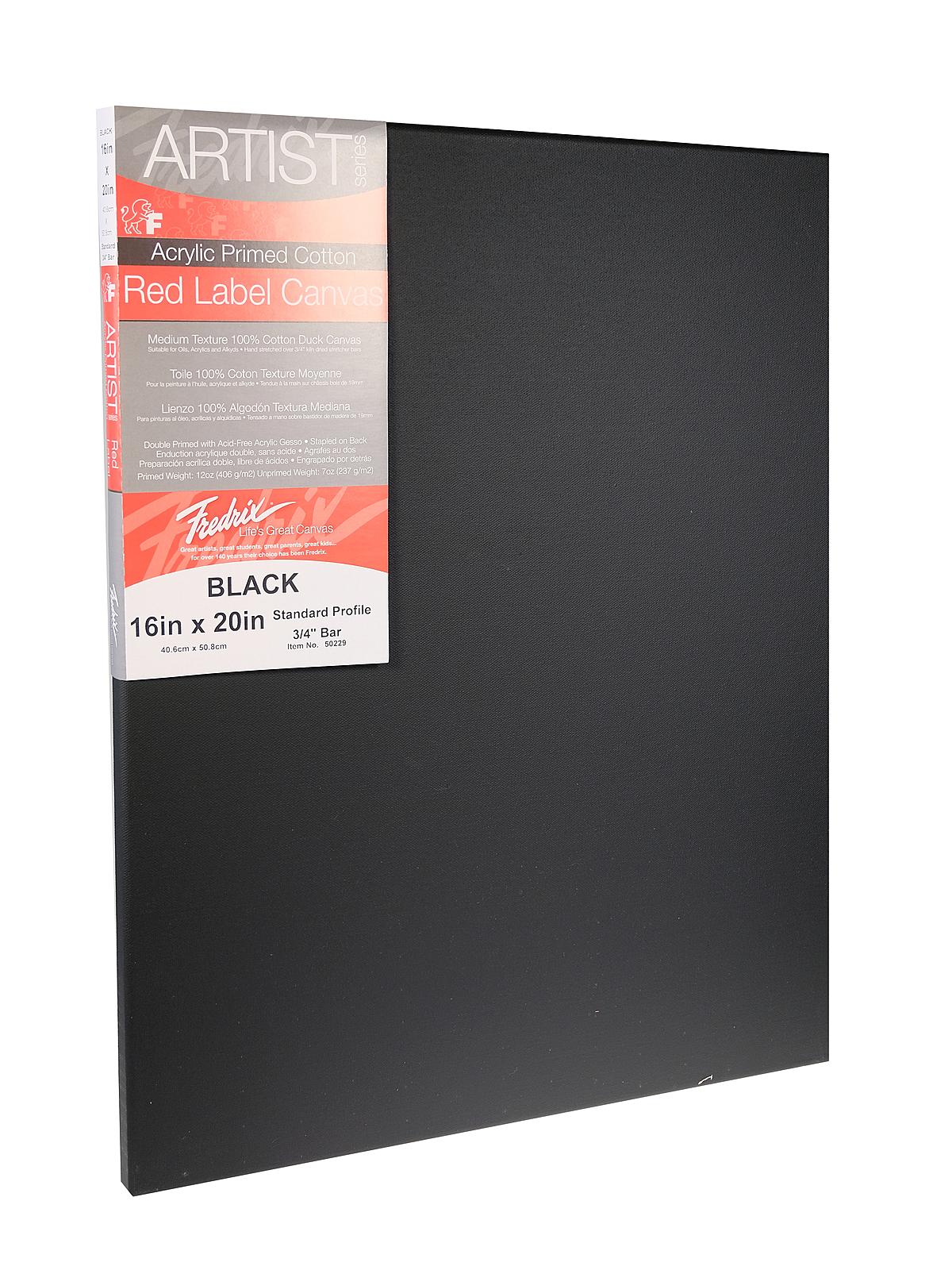 16x20 Black Canvas